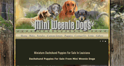 Desktop Screenshot of miniweeniedogs.com
